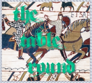 Tapisserie de Bayeux - Scène 51 (partielle) : la bataille d'Hastings, chevaliers et archers normands.